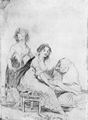 Goya y Lucientes, Francisco de: Zeichnungen für »Los Caprichos«: »Sie betet für sie«