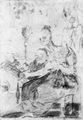 Goya y Lucientes, Francisco de: Zeichnungen für »Los Caprichos«: »Sie spinnen fein«