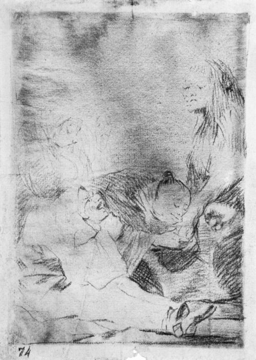 Goya y Lucientes, Francisco de: Zeichnungen fr »Los Caprichos«: »Zu Ehren des Meisters«