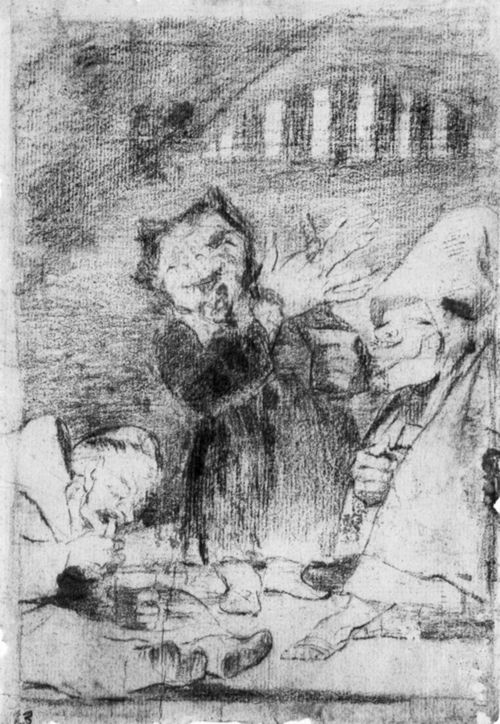 Goya y Lucientes, Francisco de: Zeichnungen fr »Los Caprichos«: »Kleine Kobolde«