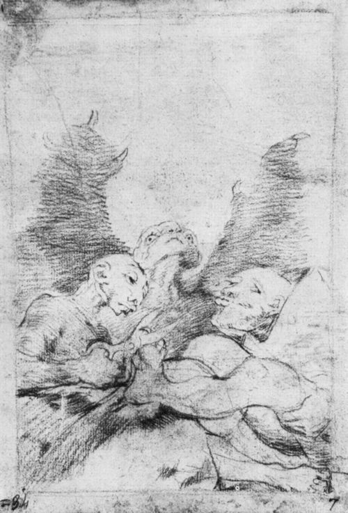 Goya y Lucientes, Francisco de: Zeichnungen fr »Los Caprichos«: »Sie putzen sich wieder auf«