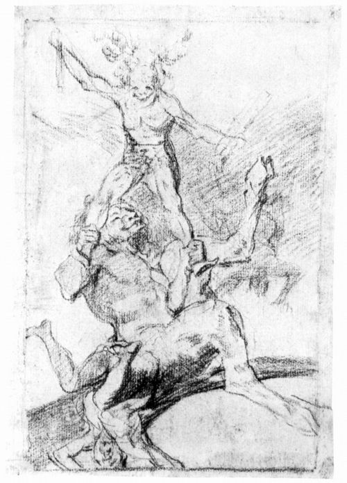 Goya y Lucientes, Francisco de: Zeichnungen fr »Los Caprichos«: »Auf und ab«