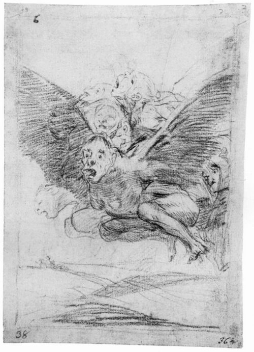 Goya y Lucientes, Francisco de: Zeichnungen fr »Los Caprichos«: »Gute Reise«