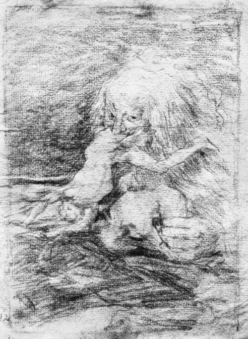 Goya y Lucientes, Francisco de: Zeichnungen fr »Los Caprichos«: Saturn verschlingt seine Kinder