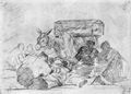 Goya y Lucientes, Francisco de: Zeichnungen für »Desastres de la Guerra«: »Desastre 66, Seltsame Frömmigkeit«