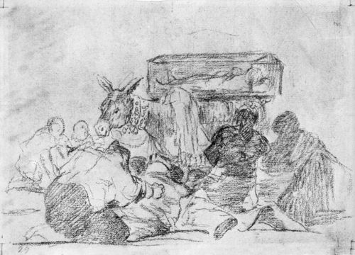 Goya y Lucientes, Francisco de: Zeichnungen fr »Desastres de la Guerra«: »Desastre 66, Seltsame Frmmigkeit«