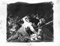 Goya y Lucientes, Francisco de: Zeichnungen fr »Desastres de la Guerra«: Kriegsszene