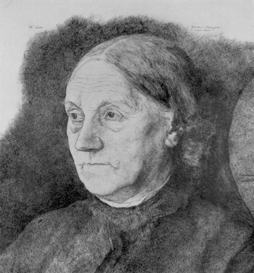 Leibl, Wilhelm Maria Hubertus: Portrt von Leibls Mutter