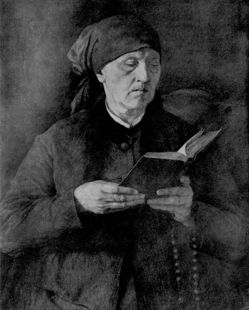 Leibl, Wilhelm Maria Hubertus: Lesende alte Frau