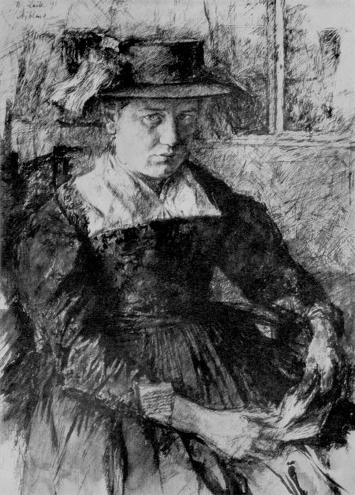 Leibl, Wilhelm Maria Hubertus: Porträt einer Inntalerin mit flachem Hut