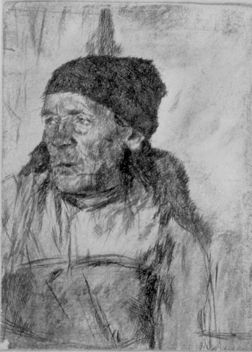 Leibl, Wilhelm Maria Hubertus: Porträt einer alten Bauersfrau (Die »Tumin«)