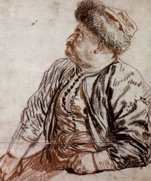 Watteau, Antoine: Sitzender Perser