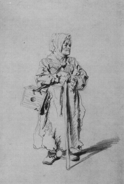 Watteau, Antoine: Stehende Savoyardin