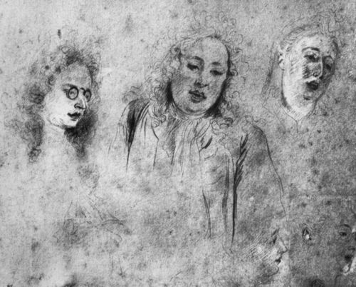 Watteau, Antoine: Drei Portrts von Musikern