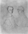 Ingres, Jean Auguste Dominique: Porträt der Architekten Achille-François-René Leclère und Jean-Louis Provost