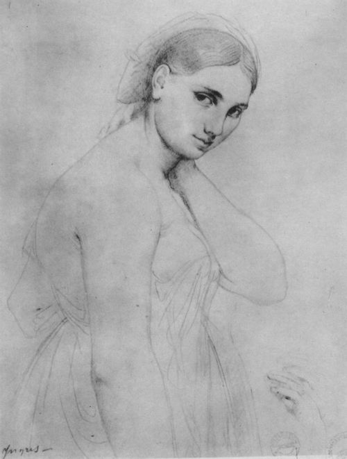 Ingres, Jean Auguste Dominique: Studie einer Frau zur Gestalt der Fornarina