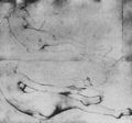 Ingres, Jean Auguste Dominique: Zwei Aktstudien einer liegenden Frau