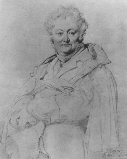 Ingres, Jean Auguste Dominique: Porträt des Giullaume Guillon-Lethière
