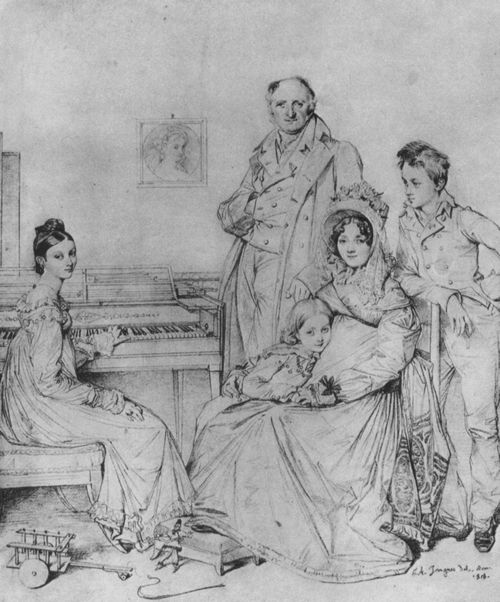 Ingres, Jean Auguste Dominique: Porträt der Familie Stamaty