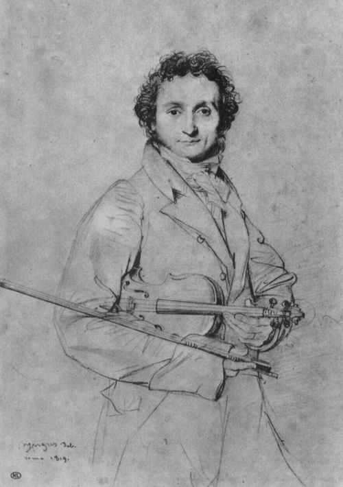 Ingres, Jean Auguste Dominique: Porträt des Niccolo Paganini