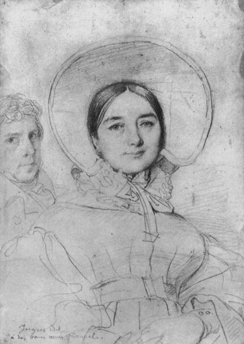 Ingres, Jean Auguste Dominique: Selbstporträt mit seiner Frau Marie-Madeleine