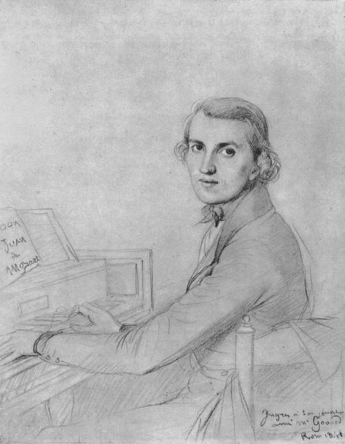 Ingres, Jean Auguste Dominique: Porträt des Charles Gounod