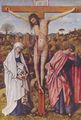 Eyck, Hubert van: Christus am Kreuz zwischen Maria und Johannes