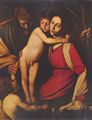 Caravaggio, Michelangelo: Die Heilige Familie mit Johannes dem Tufer
