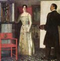 Stuck, Franz von: Selbstportrt des Malers und seiner Frau im Atelier