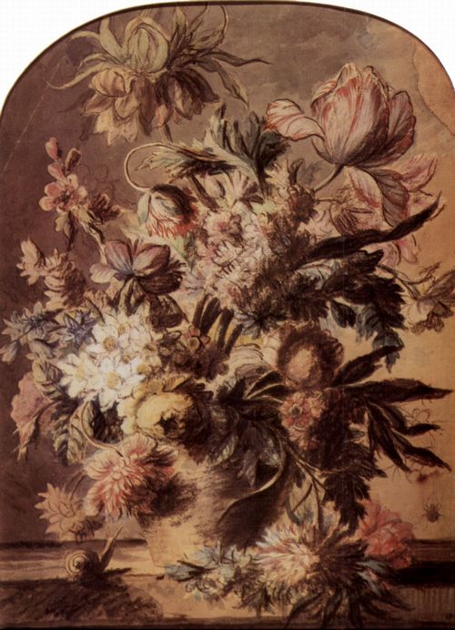 Huysum, Jan van: Stillleben mit Blumenstrauß in einer Vase