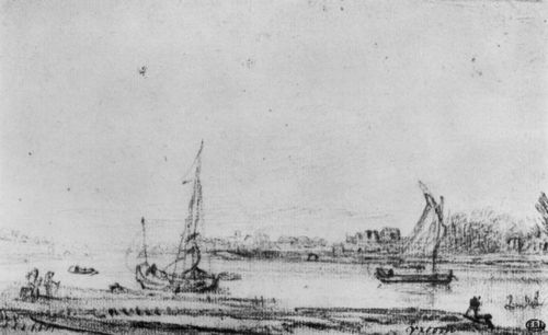 Rembrandt Harmensz. van Rijn: Ufer der Amstel