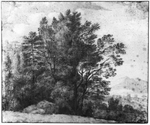 Lorrain, Claude: Bäume am Waldrand