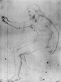 Ingres, Jean Auguste Dominique: Sitzender Akt eines jungen Mannes