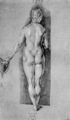 Dürer, Albrecht: Weiblicher Akt, Rückenfigur