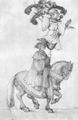 Dürer, Albrecht: Der große Triumphwagen, Detail: Die französische Trophäe