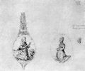 Dürer, Albrecht: Verzierungen für zwei Löffelstiele