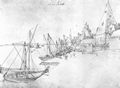 Dürer, Albrecht: Der Hafen von Antwerpen beim Scheldetor