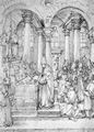Dürer, Albrecht: Messe des Kardinals Albrecht von Brandenburg in der Stiftskirche in Halle