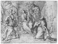 Perrier, Franois: Madonna mit den Heiligen Christophorus, Joseph und Claudius
