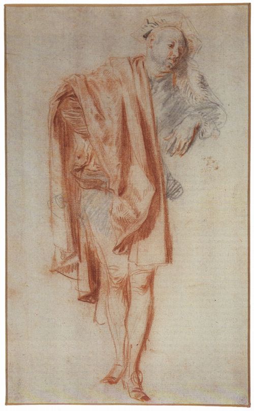 Watteau, Antoine: Stehende mnnliche Figur; Nicolas Vleughels