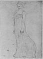 Klimt, Gustav: Dame im decolletierten langen Kleid