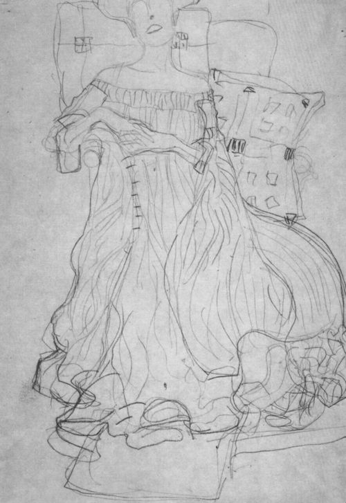Klimt, Gustav: Sitzende Dame im Fauteuil
