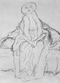 Klimt, Gustav: Studie zu einem unbekannten Damenporträt
