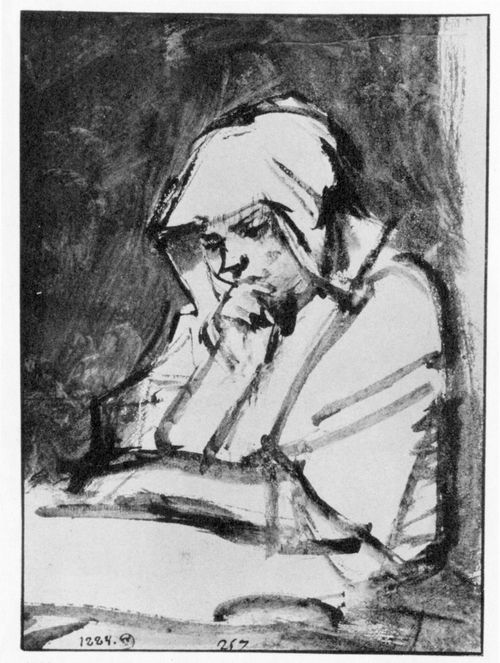 Rembrandt Harmensz. van Rijn: Junge Frau am Fenster