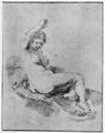 Rembrandt Harmensz. van Rijn: Weiblicher Akt, liegend