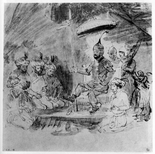 Rembrandt Harmensz. van Rijn: Der thronende Kaiser Timur