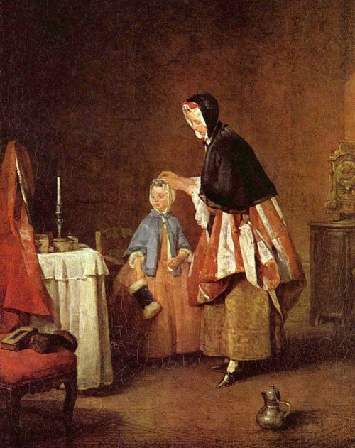 Chardin, Jean-Baptiste Simon: Die Morgentoilette
