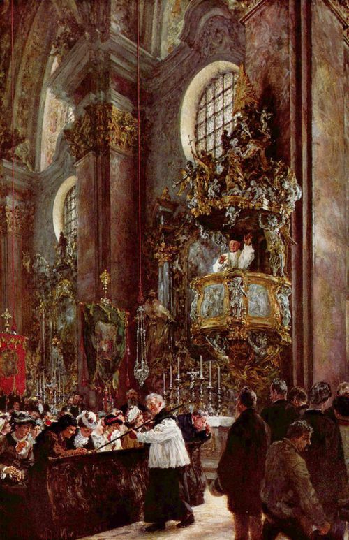 Menzel, Adolf Friedrich Erdmann von: Kanzelpredigt in der Pfarrkirche zu Innsbruck