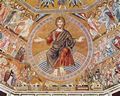 Florentinischer Meister um 1300: Mosaik im Baptisterium San Giovanni von Florenz, Szene: Christus Pantokrator und das Jüngste Gericht