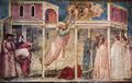 Giotto di Bondone: Fresken in der Peruzzi-Kapelle, Kirche Santa Croce in Florenz, Szene: Himmelfahrt des Evangelisten Johannes